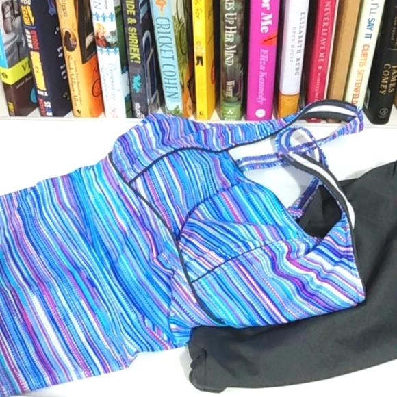 LAVENDER & GRAY TANKINI SWIMSUIT SET SIZE SMALL NWOT - Picture 7 of 8